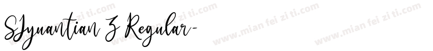 SJyuantian Z Regular字体转换